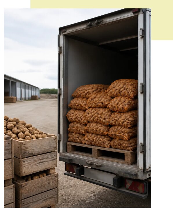 Доставка картофеля автотранспортом в Норильск по цене от 5193 р. | Агросервис-Нрл